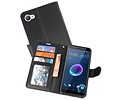 BAOHU Wallet Cases Hoesje Geschikt voor HTC Desire 12 - Zwart
