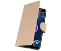 BAOHU Wallet Cases Hoesje Geschikt voor HTC Desire 12 - Goud