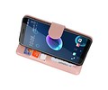 Wallet Cases Hoesje voor HTC Desire 12 Roze