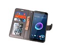 BAOHU Wallet Cases Hoesje Geschikt voor HTC Desire 12 - Grijs
