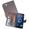 BAOHU Wallet Cases Hoesje voor HTC Desire 12 Grijs