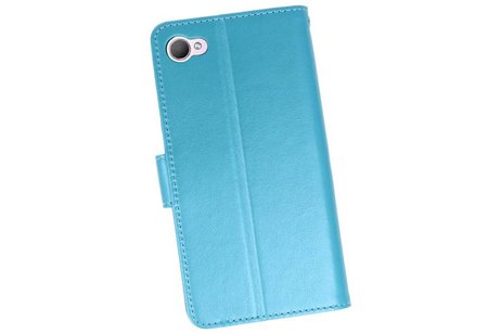 Wallet Cases Hoesje voor HTC Desire 12 Turquoise