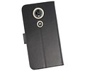 BAOHU Wallet Cases Hoesje Geschikt voor Moto E5 Plus Zwart