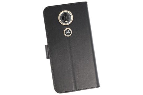BAOHU Wallet Cases Hoesje Geschikt voor Moto E5 Plus Zwart