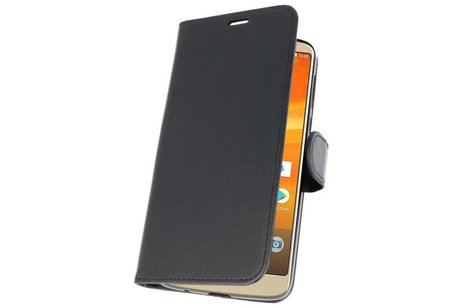 BAOHU Wallet Cases Hoesje Geschikt voor Moto E5 Plus Zwart