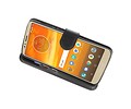 BAOHU Wallet Cases Hoesje Geschikt voor Moto E5 Plus Zwart
