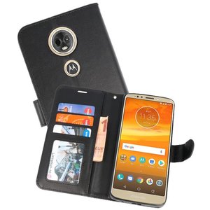 BAOHU Wallet Cases Hoesje Geschikt voor Moto E5 Plus Zwart