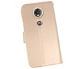 BAOHU Wallet Cases Hoesje Geschikt voor Moto E5 Plus Goud