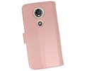 BAOHU Wallet Cases Hoesje Geschikt voor Moto E5 Plus Roze