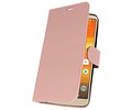 BAOHU Wallet Cases Hoesje Geschikt voor Moto E5 Plus Roze