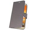 Wallet Cases Hoesje voor Moto E5 Plus Grijs