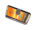 BAOHU Wallet Cases Hoesje Geschikt voor Moto E5 Plus Grijs