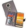 BAOHU Wallet Cases Hoesje voor Moto E5 Plus Grijs
