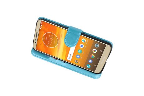 BAOHU Wallet Cases Hoesje Geschikt voor Moto E5 Plus Turquoise