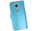 Wallet Cases Hoesje voor Moto E5 Plus Turquoise