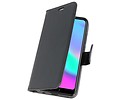 BAOHU Wallet Cases Hoesje Geschikt voor Honor 10 Zwart