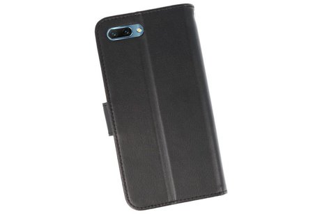 BAOHU Wallet Cases Hoesje Geschikt voor Honor 10 Zwart