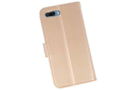 Wallet Cases Hoesje voor Honor 10 Goud