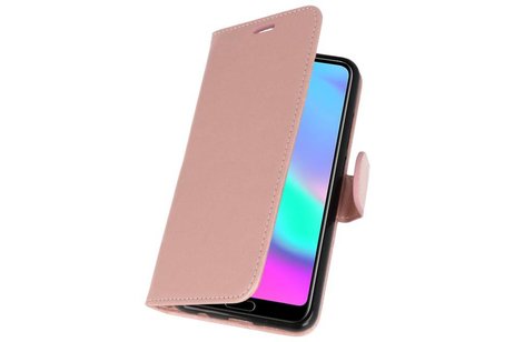 BAOHU Wallet Cases Hoesje Geschikt voor Honor 10 Roze