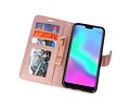 BAOHU Wallet Cases Hoesje Geschikt voor Honor 10 Roze