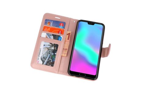 Wallet Cases Hoesje voor Honor 10 Roze