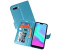 BAOHU Wallet Cases Hoesje Geschikt voor Honor 10 Turquoise