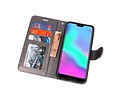 BAOHU Wallet Cases Hoesje Geschikt voor Honor 10 Grijs