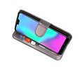 Wallet Cases Hoesje voor Honor 10 Grijs