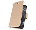 Wallet Cases Hoesje voor Nokia 8 Sirocco Goud