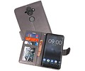 Wallet Cases Hoesje voor Nokia 8 Sirocco Grijs