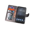 Wallet Cases Hoesje voor Nokia 8 Sirocco Grijs