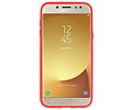BAOHU Softcase Telefoonhoesje - Geschikt voor Samsung Galaxy J5 2017 Hoesje met Ring Houder Rood
