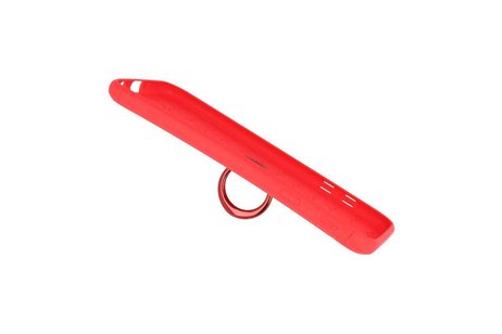 BAOHU Softcase Telefoonhoesje - Geschikt voor Samsung Galaxy J7 2017 Hoesje met Ring Houder Rood