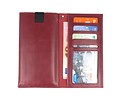 Insteek Wallet Cases voor iPhone 8-7-6 Plus Bordeaux Rood