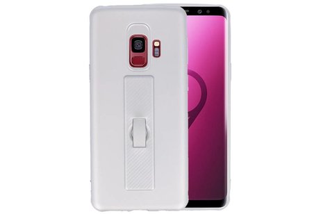 BAOHU Carbon series hoesje - Backcover Geschikt voor Galaxy S9 Zilver