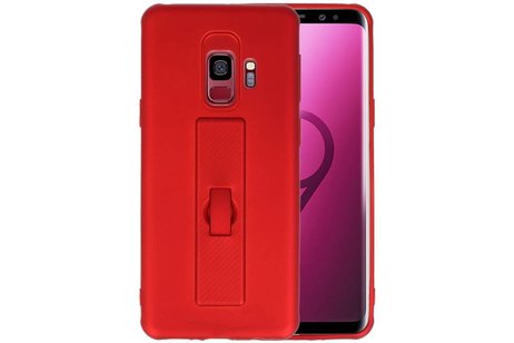 BAOHU Carbon series hoesje - Backcover Geschikt voor Galaxy S9 Rood