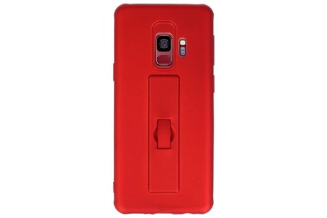 BAOHU Carbon series hoesje - Backcover Geschikt voor Galaxy S9 Rood