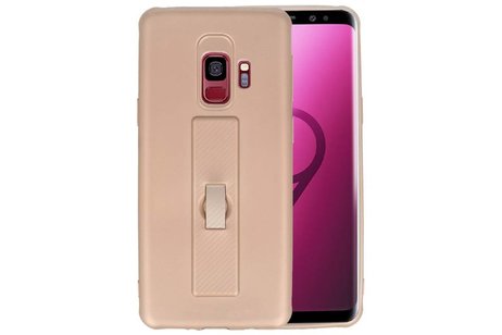 BAOHU Carbon series hoesje - Backcover Geschikt voor Galaxy S9 Goud