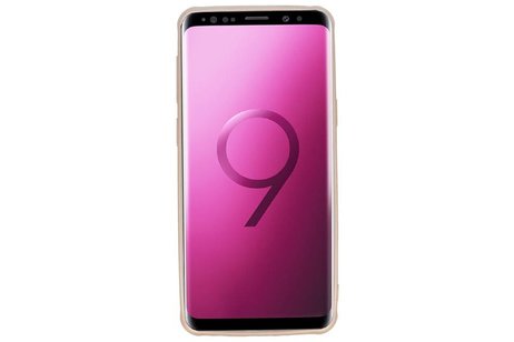 BAOHU Carbon series hoesje - Backcover Geschikt voor Galaxy S9 Goud