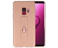 BAOHU Carbon series hoesje - Backcover Geschikt voor Galaxy S9 Roze