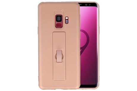 BAOHU Carbon series hoesje - Backcover Geschikt voor Galaxy S9 Roze