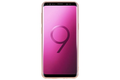 BAOHU Carbon series hoesje - Backcover Geschikt voor Galaxy S9 Roze