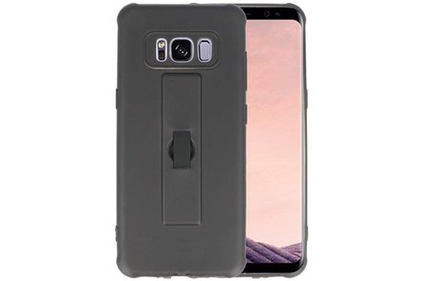 BAOHU Carbon series hoesje - Backcover Geschikt voor Galaxy S8 Zwart