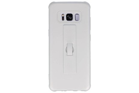 BAOHU Carbon series hoesje - Backcover Geschikt voor Galaxy S8 Zilver