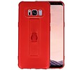 BAOHU Carbon series hoesje - Backcover Geschikt voor Galaxy S8 Rood