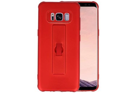 BAOHU Carbon series hoesje - Backcover Geschikt voor Galaxy S8 Rood