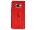 BAOHU Carbon series hoesje - Backcover Geschikt voor Galaxy S8 Rood