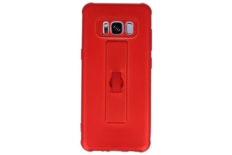 BAOHU Carbon series hoesje - Backcover Geschikt voor Galaxy S8 Rood