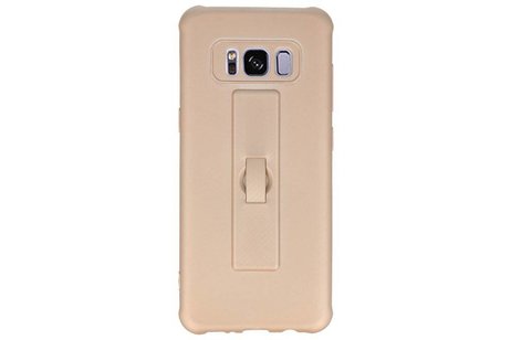 BAOHU Carbon series hoesje - Backcover Geschikt voor Galaxy S8 Goud