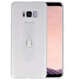 BAOHU Carbon series hoesje voor Samsung Galaxy S8 Plus Zilver